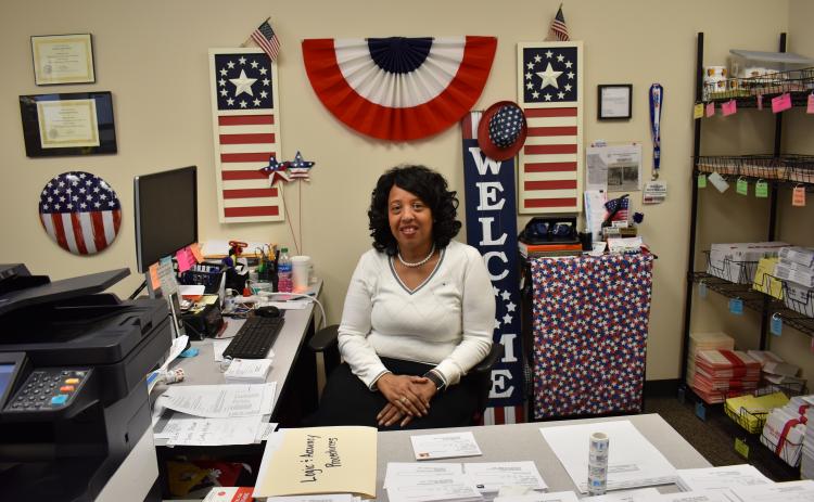 Oglethorpe County elections supervisor Marilyn Huff-Waller started getting involved by taking smaller jobs, such as volunteering and as a poll worker. “I’ve been in elections for a long time,” she said. (Photo/Kate Hoffman)