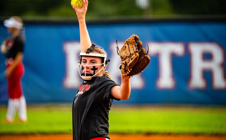 Pitcher Claire Gabriel is one of nine seniors who will be in their fourth year of playing for coach Brianna Dickens. (Photo/Jack Casey)