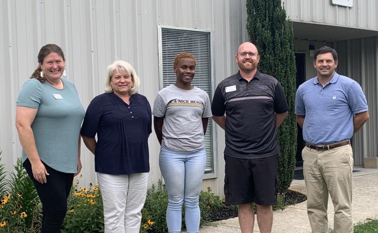 Members of the University of Georgia Extension Office includes, from left, Shanna Reynolds, county extension coordinator/ag and natural resources agent, Brenda Mattox, administrative assistant, Breanna Jackson, 4-H program assistant. Brad Averill, family and consumer science agent, and Marcus Eason, 4-H youth development agent. (Submitted Photo)