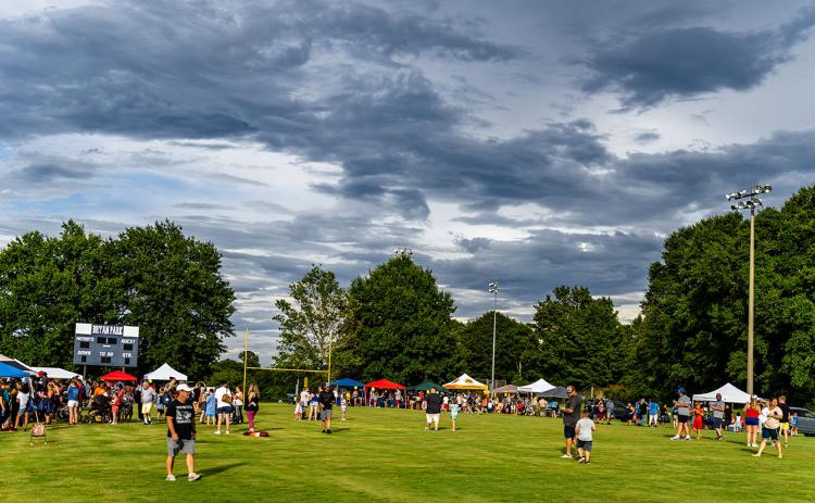 Bryan Park is filled with families and others who took part in Community Day on Saturday. (Photo/Jack Casey)