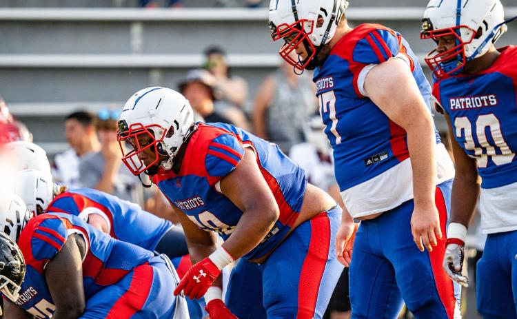 The starting offensive line potentially will have a strong mix of two seniors, a junior, a sophomore and a freshman this season. (Photo/Jack Casey)