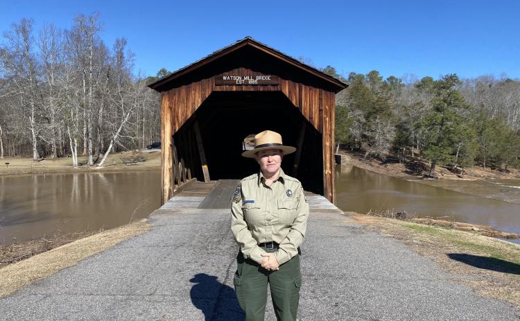 Lori Hamby, who has been the park manager at Watson Mill Bridge State Park since September, said she wants to make the park one of the best in the state. (Erin Kenney/The Oglethorpe Echo)