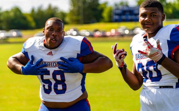 (Jack Casey/The Oglethorpe Echo) Standout seniors KB Bonds (58) and Jayland Richardson (30) made their college decisions last week. Bonds committed to Point University and Richardson signed with Central Georgia Technical College.