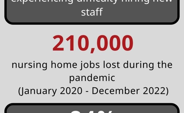 Workforce statistics from long-term care facilities. These statistics are a result of the pandemic. (Graphic/Shelby Wingate)