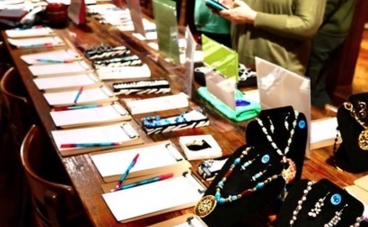 Donations fill tables at the eighth annual Bark & Wine fundraiser. The Madison Oglethorpe Animal Shelter's largest fundraiser of the year took place at the Historic Smithonia Farm March 11.
