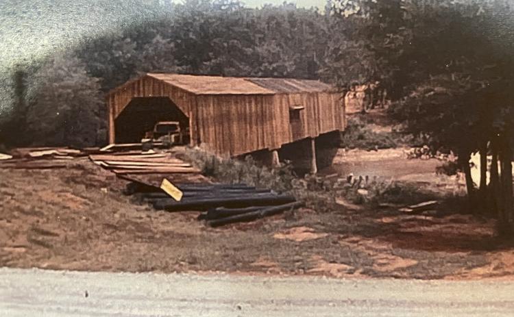 Watson Mill Bridge State Park manager Lori Hamby discovered several photos of what the park looked like in the 1970s and '80s and other pictures taken during a variety of renovations done through the years. Hamby became park manager last September. (Courtesy of Watson Mill Bridge State Park)