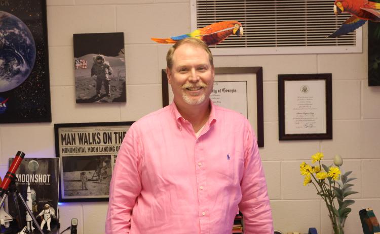 OCMS science teacher Steven King is headed to Disneyland this week after being selected as one of the Disney100 Teachers Contest. He came out of retirement to teach in Oglethorpe County. (LANDEN TODD/THE OGLETHORPE ECHO)