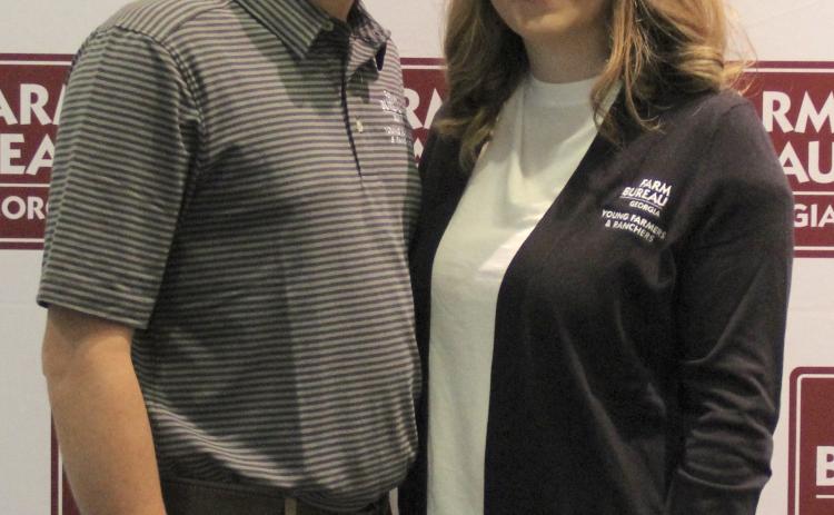 Kaleb and Kaitlyn Marchant, who live in Winterville, have been selected to serve on the Georgia Farm Bureau’s Young Farmers and Ranchers Committee this year. (SUBMITTED PHOTO)