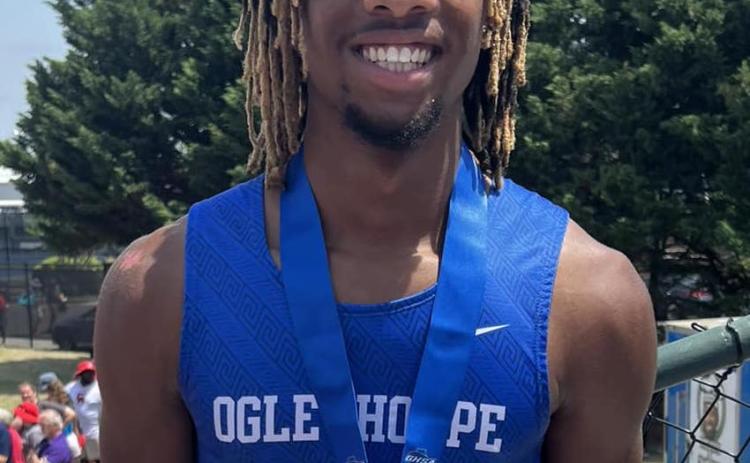 Senior Michael Fleming fin- ished his OCHS track career as a two-time champion in the 110-meter hurdles. He ran a personal-best 14.14 in the final last weekend.(SUBMITTED PHOTO)