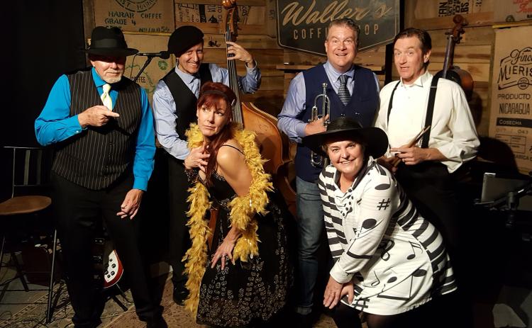 Gwen & the Retro Kats will close out the Downtown Development Authority Concert Series at 7 p.m. Saturday at Platt Brooks Estate. The group is a combination of two Atlanta acts, Gwen Hughes and the Ruby Red’s, performing swing, jazz and dixieland. (SUBMITTED PHOTO)