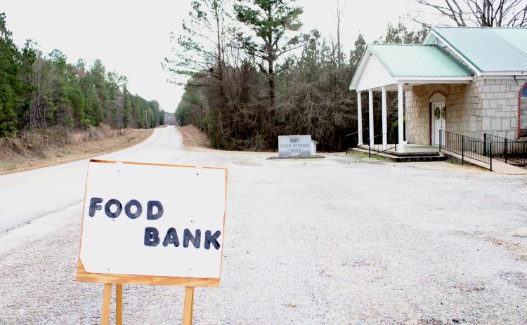 Burts United Methodist Church on Veribest Enterprise Road in Lexington, Georgia on March 15, 2023. UMC does food distribution on the third Wednesday of every month. (SARAH DONEHOO/THE OGLETHORPE ECHO)