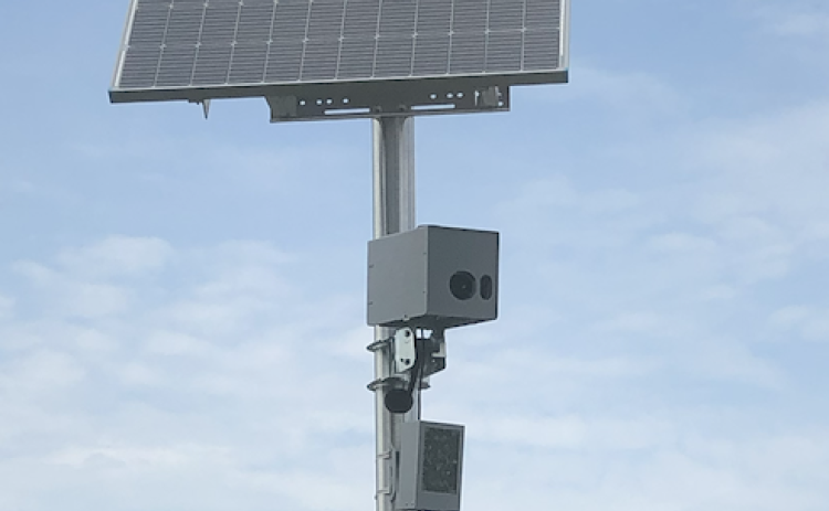 Cameras and laser speed detectors were installed in Oglethorpe County’s school zones in the spring and are being used as schools start back this month. (ANDY JOHNSTON/THE OGLETHORPE ECHO)