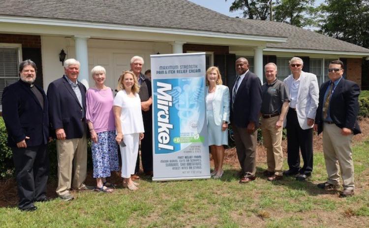 The Mirakel board includes the Rev. Stephen Pontzer (from left), Wayne Christian, Sue Christian, Ann Hansford, Tim Hansford, Marcia Dixon, Harold McLendon, Tony Gay, Don Christian and Cole Miller. (SUBMITTED PHOTO)