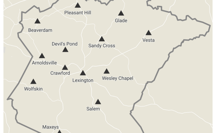 Fire station map for Oglethorpe County