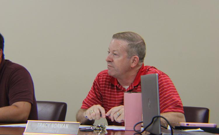 CAITLIN DOWNING/THE OGLETHORPE ECHO Commissioner Tracy Norman, who represents District 5, grew up in Oglethorpe County, near the Wilkes County line. He’s in his second term and fifth year on the County Commission.