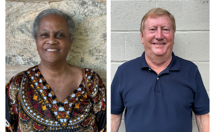 Democratic challenger Jacqueline Bosby (left) and Incumbent Republican Andy Saxon (right) are running for the District 2 seat on the Oglethorpe County Board of Commissioners in the Nov. 5 election. (Submitted Photo)